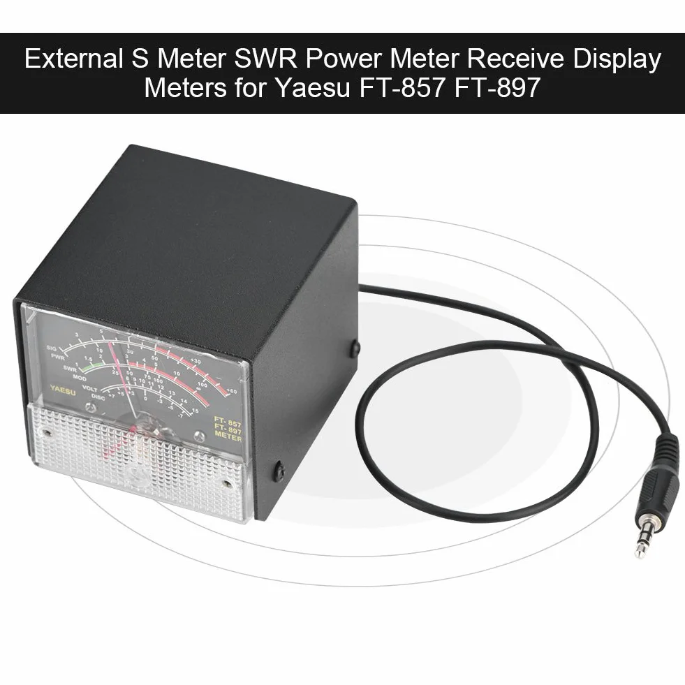 Akozon Misuratori Display Esterni, misuratore Esterno S SWR misuratore di Potenza misuratori di Ricezione per FT-857 FT-897 Display di espansione Multifunzione Esterni