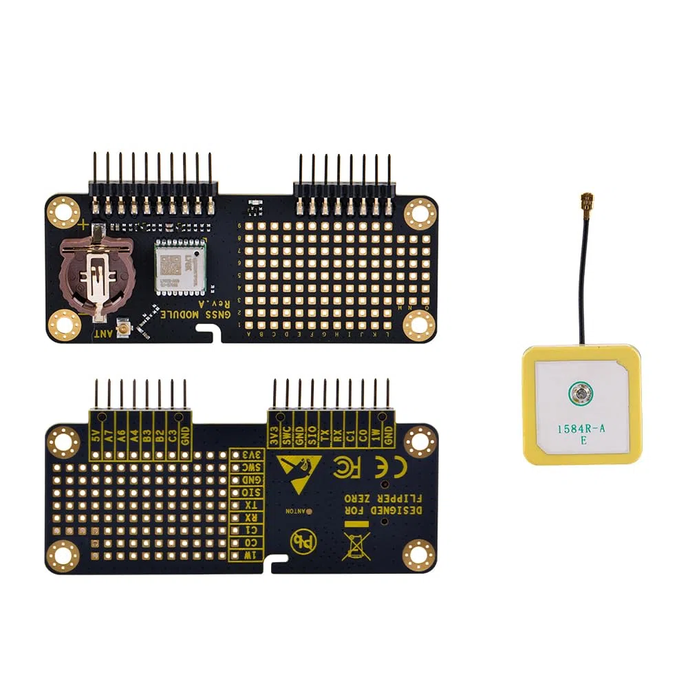 GNSS Modulo Ricevitore per Flipper Zero, supporta GPS, BeiDou (BDS), GLONASS e QZSS sistemi, Con antenna GNSS attiva per Flipper Zero