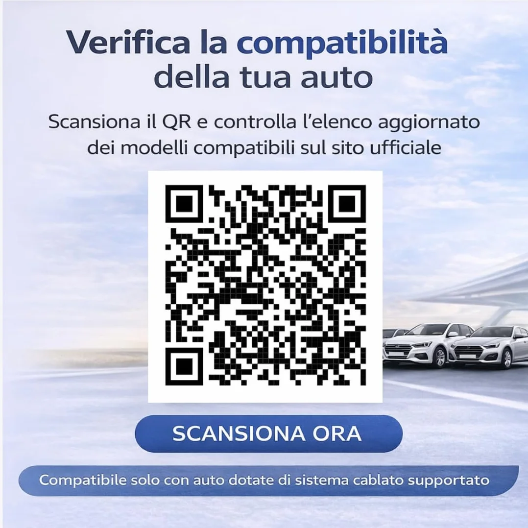 MINI Adattatore 2-in-1 Wireless CarPlay e Android Auto, Bluetooth 5.3, WiFi 6 Dual Band, USB-A e USB-C, Compatibile con iPhone iOS 10+