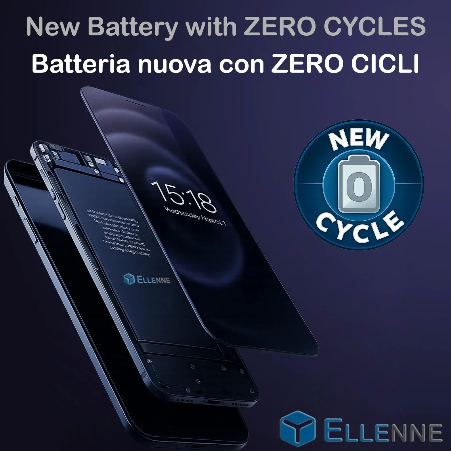 ELLENNE BATTERIA COMPATIBILE CON IPHONE 11 PRO MAX 3964MAH+ KIT CACCIAVITI | Batteria per iPhone 11 Pro Max da 3964mAh - Nuova con Kit attrezzi per lo smontaggio