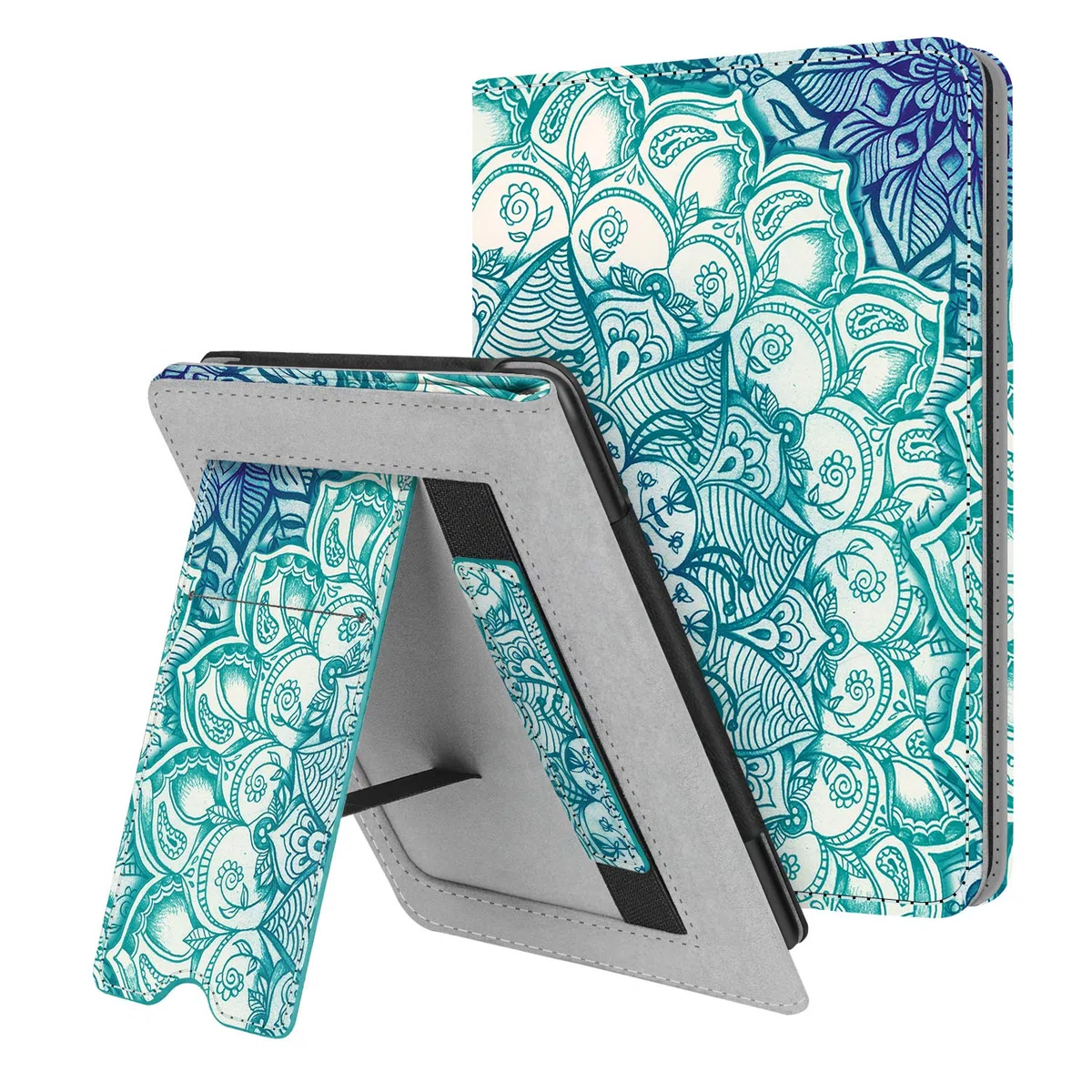 FINTIE Custodia per 6" Kindle Paperwhite (10ª generazione 2018 & All Generazione 2012-2017) - Premium PU Stand Cover Protettiva Card Slot e Hand Strap con Funzione Auto Sveglia/Sonno, Emerald