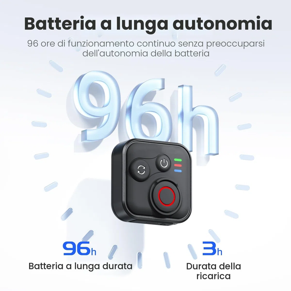 Telecomando Bluetooth Insta360 BT5.1 Tipo-C Impermeabile 50 m 96 h Resistenza Smartphone Fotocamera Accessori