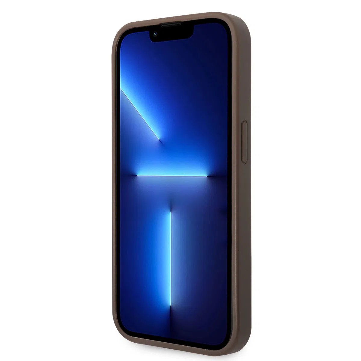 Guess Logo dorato compatibile con iPhone 14 Pro Max – marrone GUHCP14X4GMGGR
