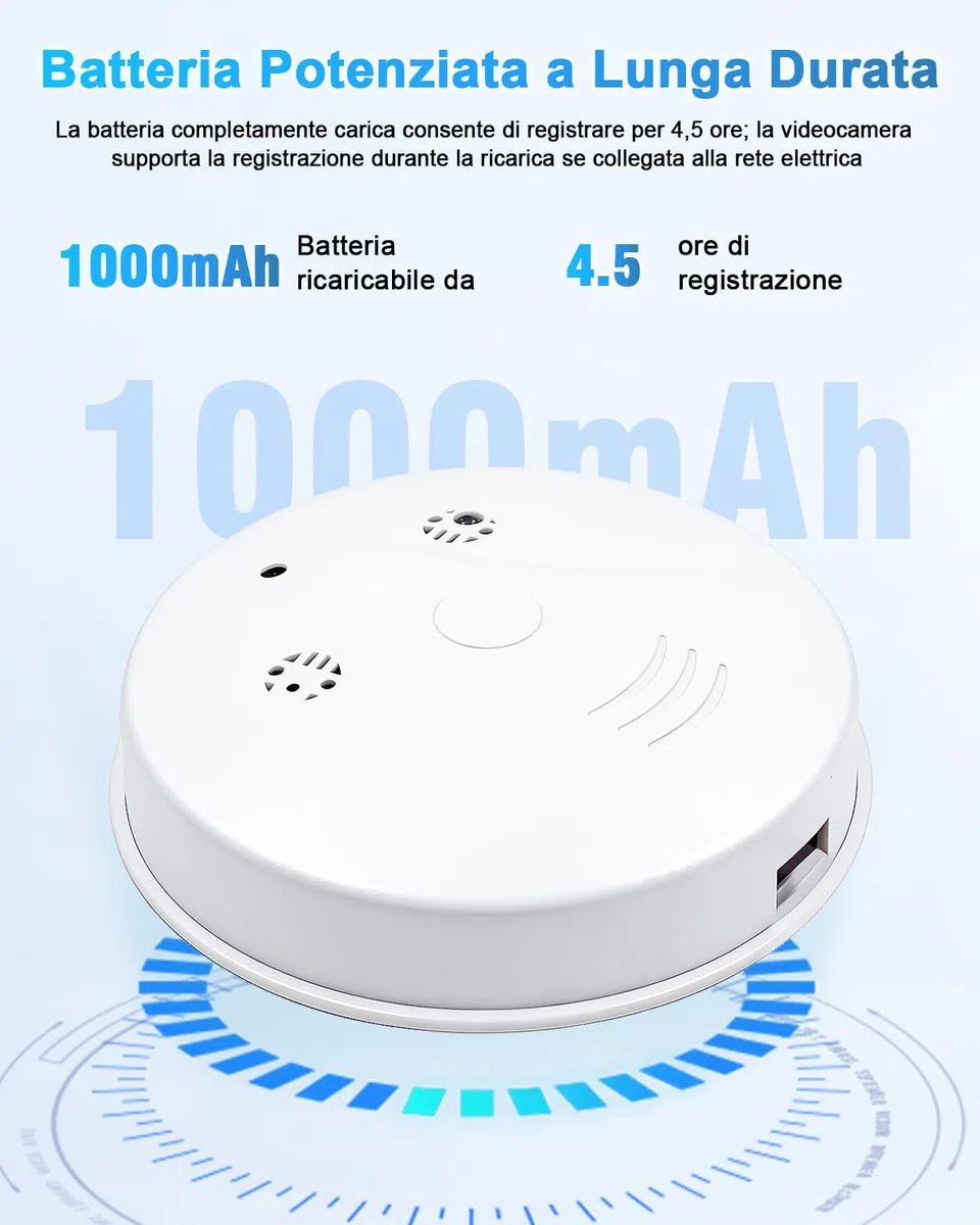 Telecamera Nascosta Spia WiFi 5G, Microcamere Spia Senza Fili, 1080P Mini Spy Cam Visione Notturna Rilevamento di Movimento, Tuya Videocamera Sorveglianza per Casa e Ufficio