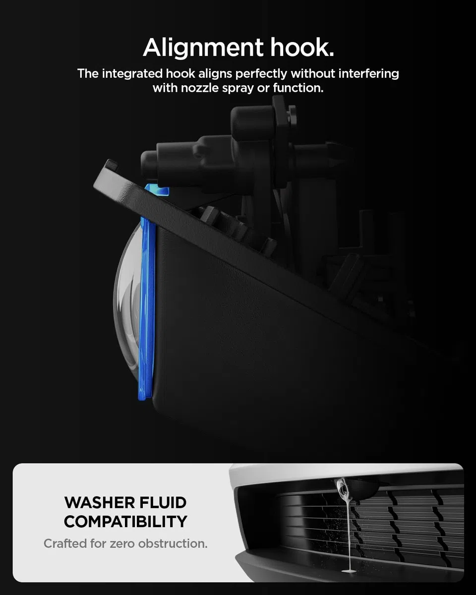 Spigen Protezione per Obiettivo Telecamera Anteriore per Tesla Model Y Juniper 2025-2026 (Standard/Premium/Performance), Copertura Fotocamera Paraurti Anteriore, Progettata per Accessori Tesla