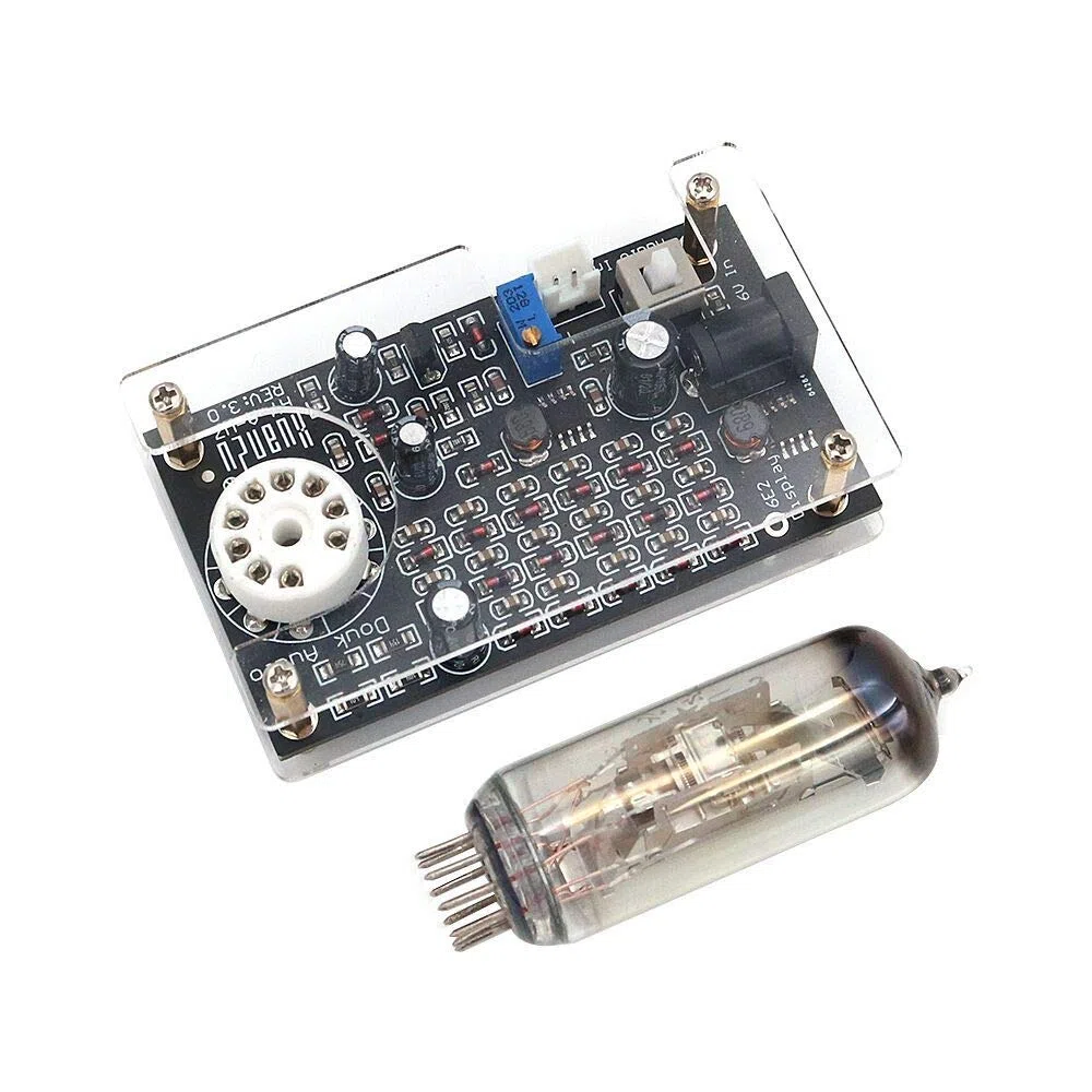 DollaTek Magic Eye 6E2 EM87 Tube Preamp Audio Indicatore di livello VU Meter, Music Spectrum