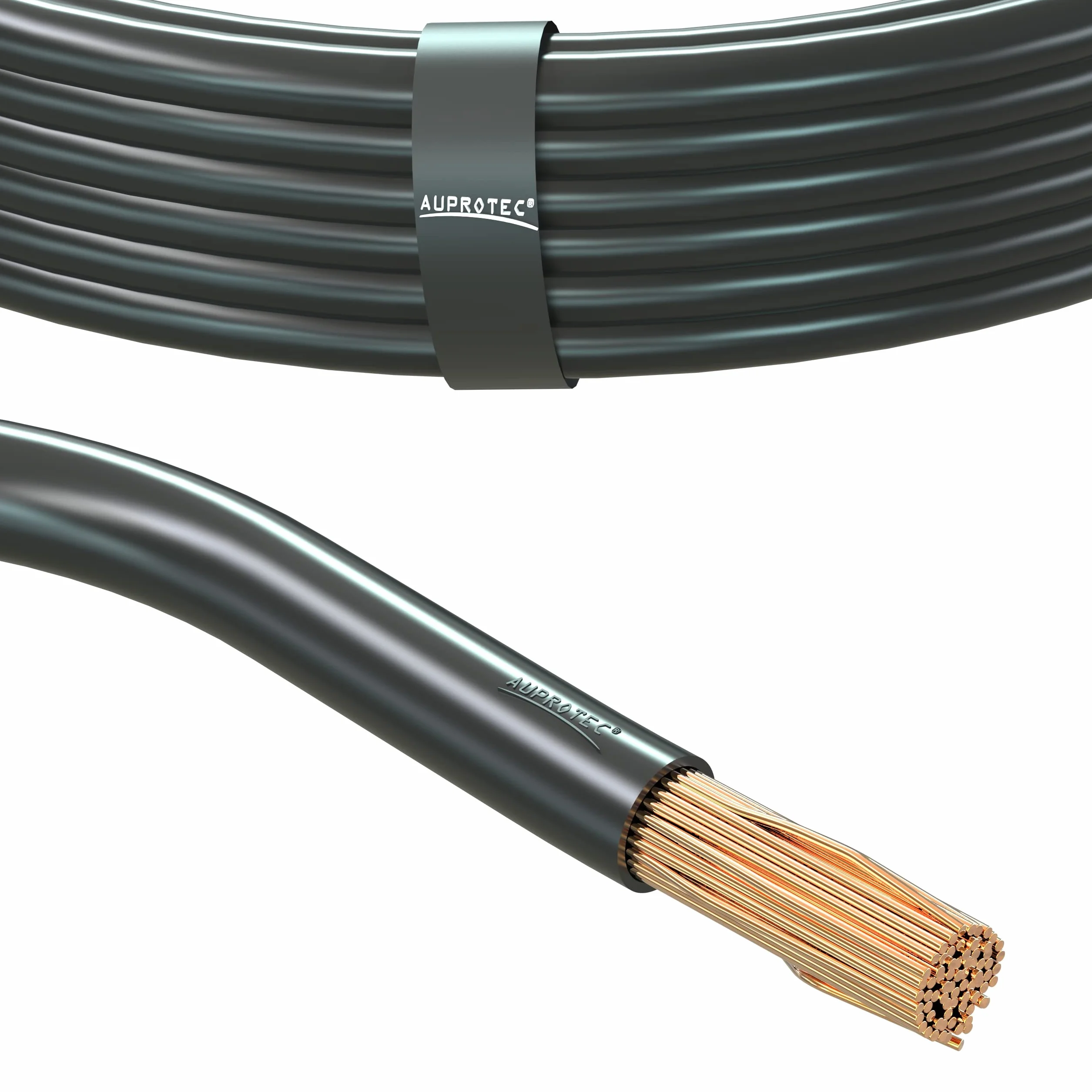 Cavo elettrico unipolare 50.0 mm² Cavo della batteria per auto moto autocarro 1m 5m o 10m selezione: (1m metro 50.0 mm² filo di rame, nero)