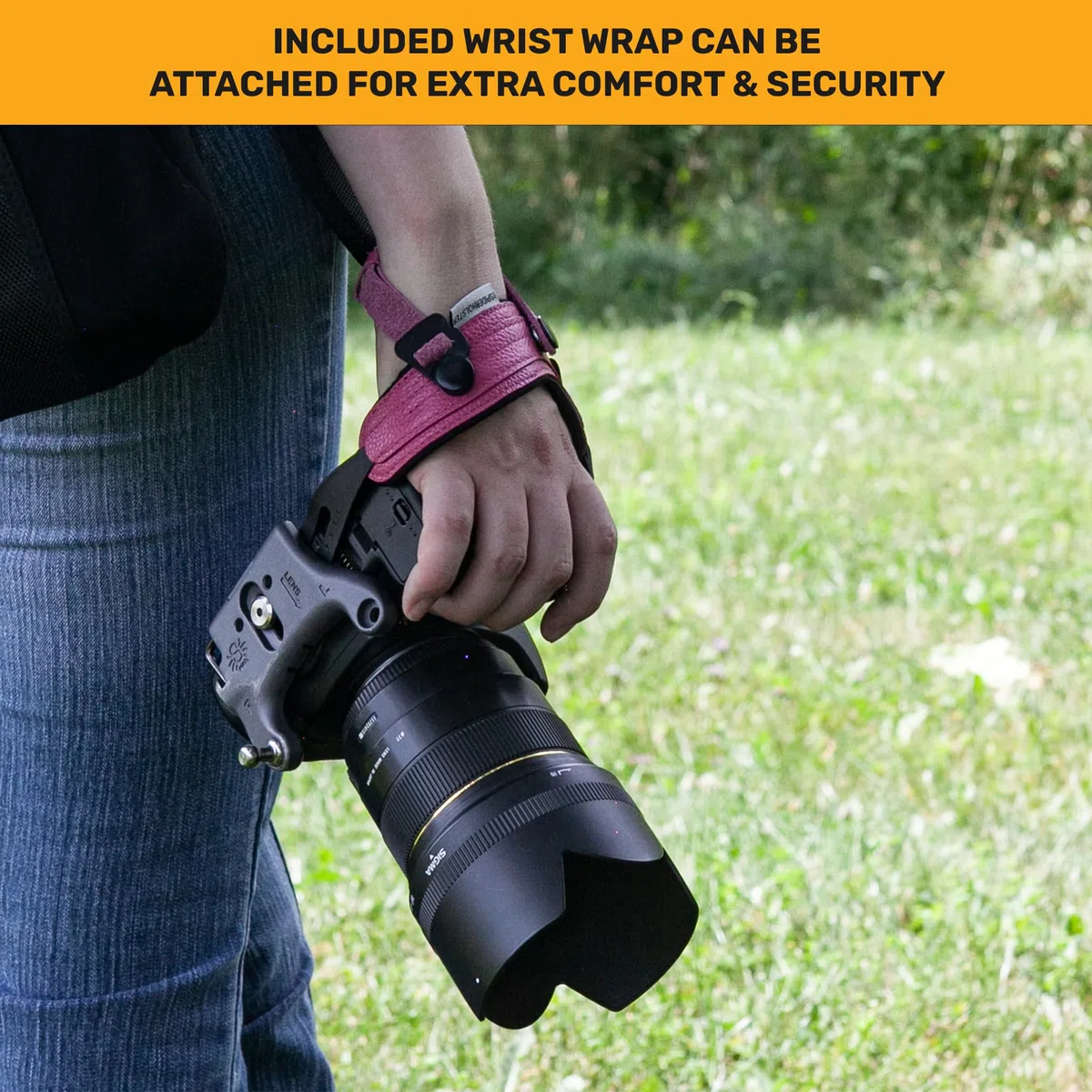 SPIDER HOLSTER SpiderPro Camera Hand Strap v2 with Snap Assembly and Optional Wrist Strap DSLR and Mirrorless Compatible