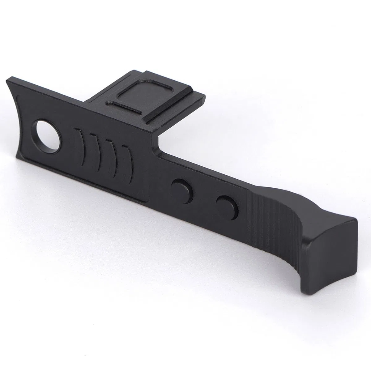 Impugnatura per pollice in metallo per Leica Q3 Q2, impugnatura per pollice in lega di alluminio con copertura hot shoe protettivo, supporto per fotocamera Leica Q2 Q3 (nero)