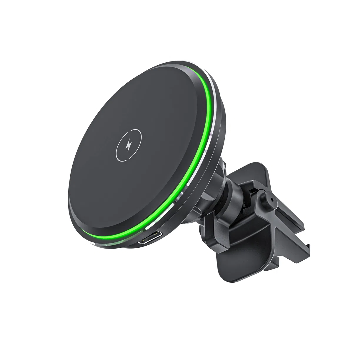 Tigratigro Caricabatterie Wireless Magnetico per Auto Qi 15W,Ricarica Veloce, Supporto Auto Mag-safe, Compatibile con Mag-Safe per iPhone 12/13/14/15 Serie