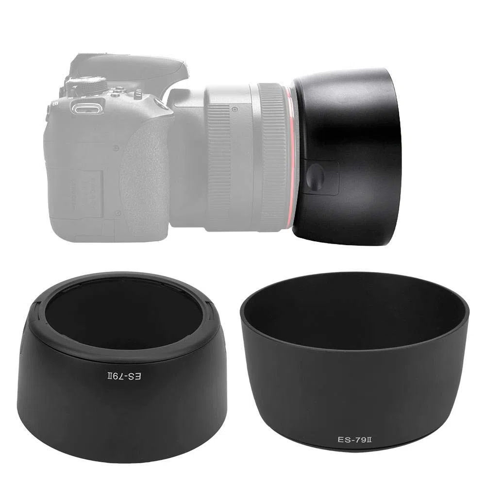 Paraluce per Canon EF 85mm f / 1.2 USM Retroilluminazione, paraluce ES-79II per Canon