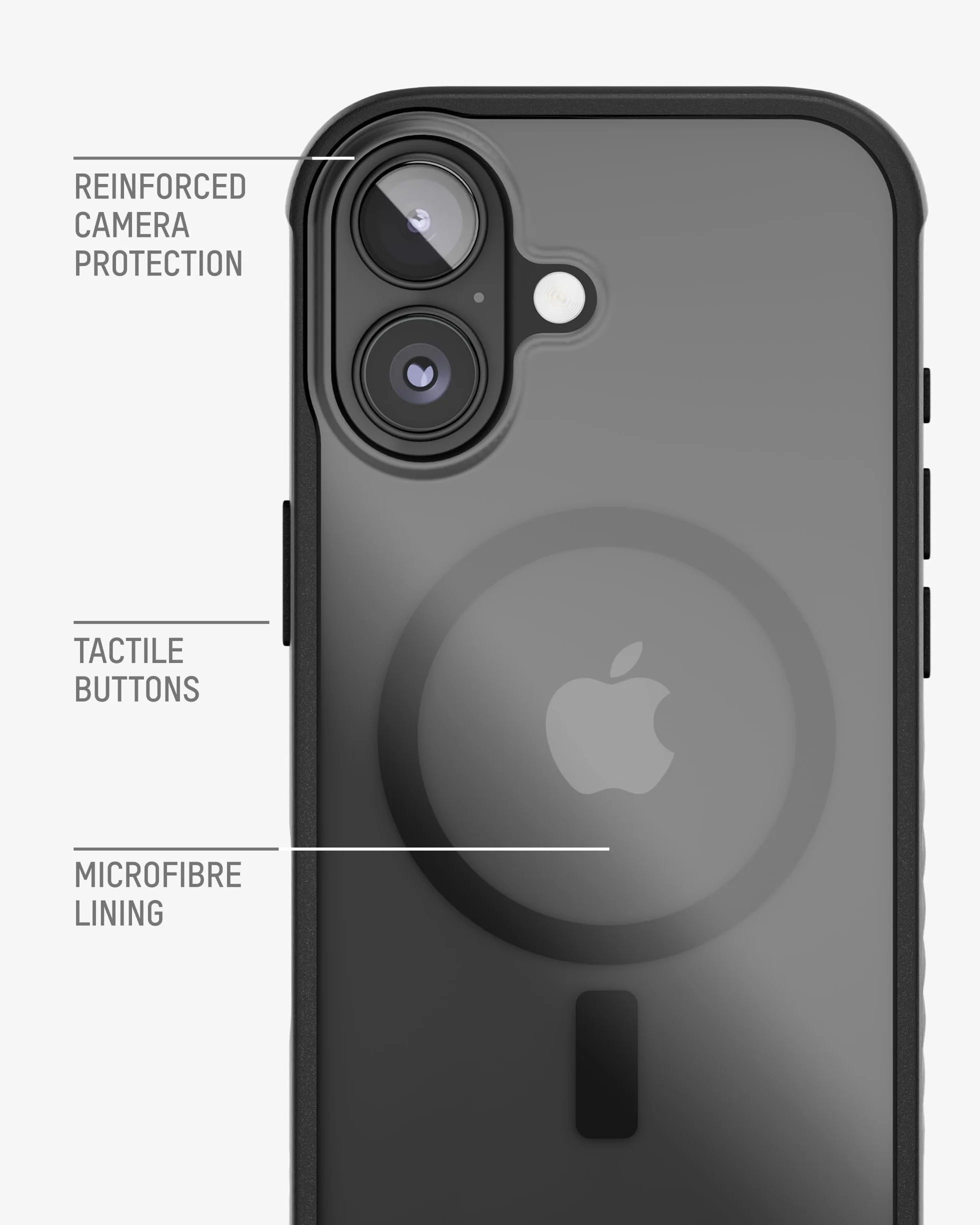 Mous Cover Magnetica per iPhone 17 6,3 Pollici, Compatibile con MagSafe - Clarity - Custodia Anti-Ingiallimento per iPhone 17 - Antiurto, Anti-Graffio, Trasparente