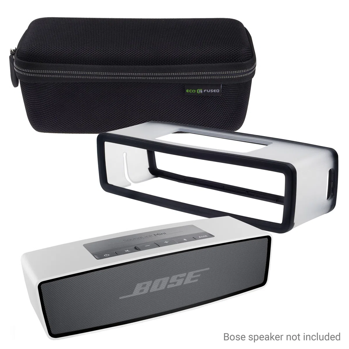 Custodia di Trasporto per Proteggere e Trasportare il tuo Bose Soundlink Mini 1 e 2 - Interno Imbottito con Bolle per Altoparlante e Dock - Tasca in Rete - Laccetto da Polso
