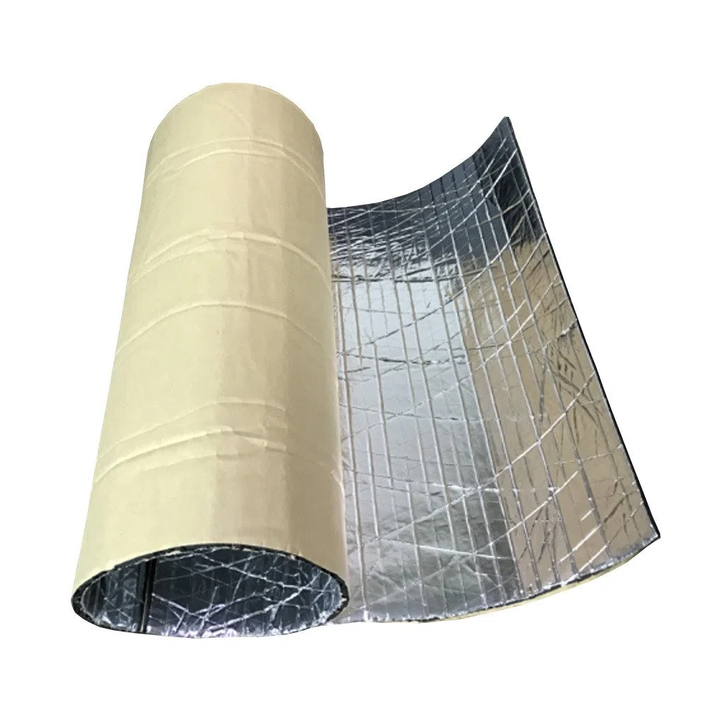 1 rotolo auto insonorizzazione isolamento fonoassorbente chiuso Antirombo Antivibrante Fibra di vetro Adesivo Stuoia 7mm 50cm X 300cm