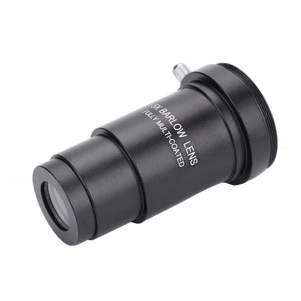 Lente di Barlow 5X, multistrato 1.25 "Lente di Barlow 5X Filettatura M42 per telescopi Oculare Adattatore M42 x 0,75mm con filettatura a T, può essere fissata alla fotocamera DSLR o SLR tramite