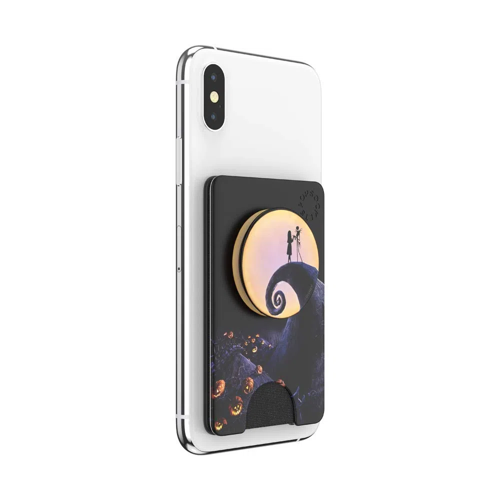 PopSockets - Portafoglio per telefono con impugnatura espandibile, porta carte di credito, compatibile con ricarica wireless, Disney - Mickey Brunch