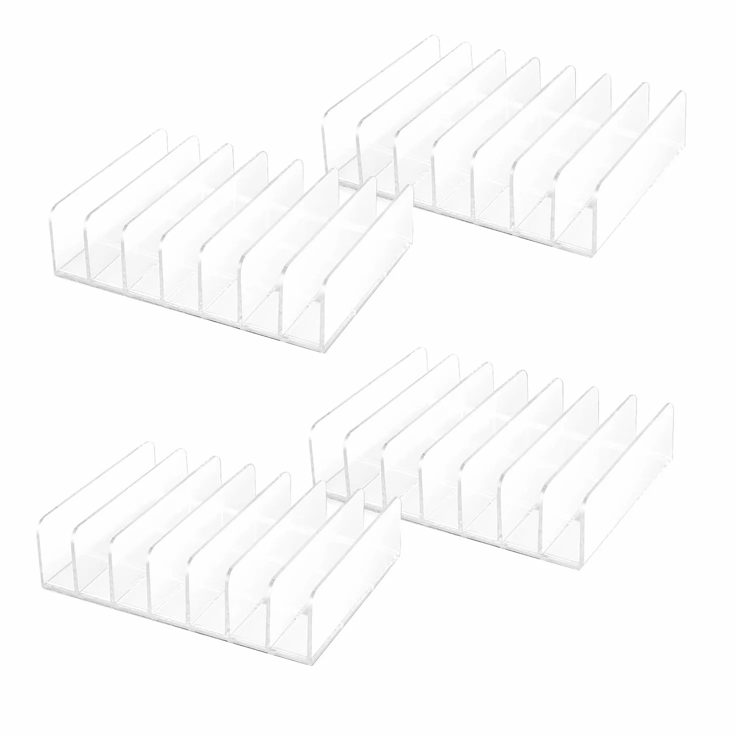 Porta CD in Acrilico Trasparente da 4 Pezzi con Espositore per CD e Dvd Attaccabile, Supporto per Organizer per CD, Supporto per CD, Supporto Durevole e Facile da Usare.