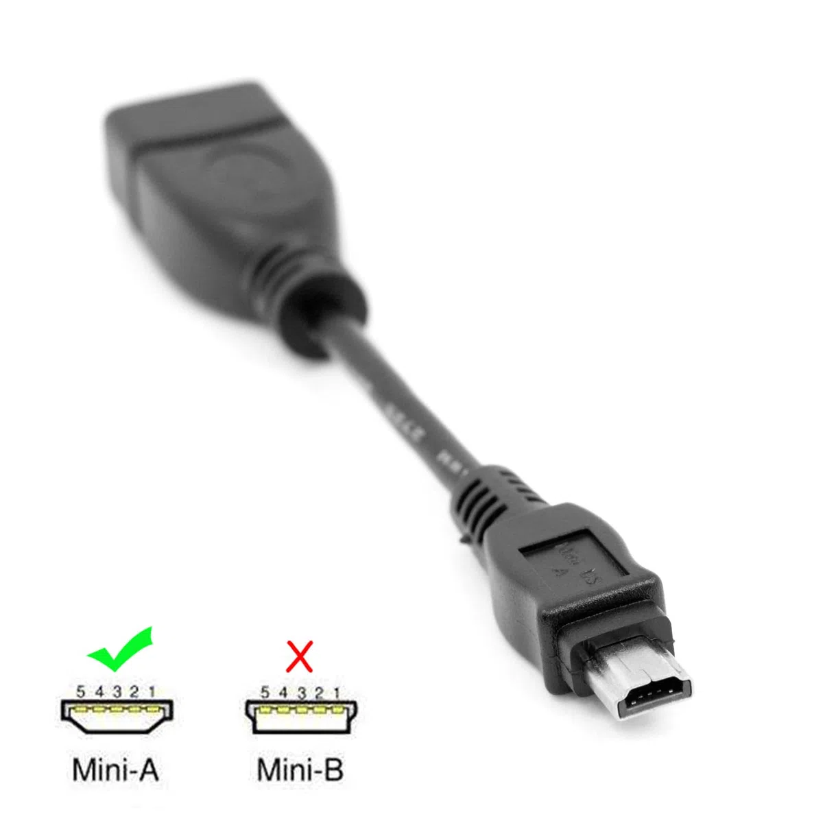 CY Cavo VMC-UAM1 USB 2.0 OTG Cavo Mini A Tipo Maschio a USB Femmina Host per Handycam PDA Telefono