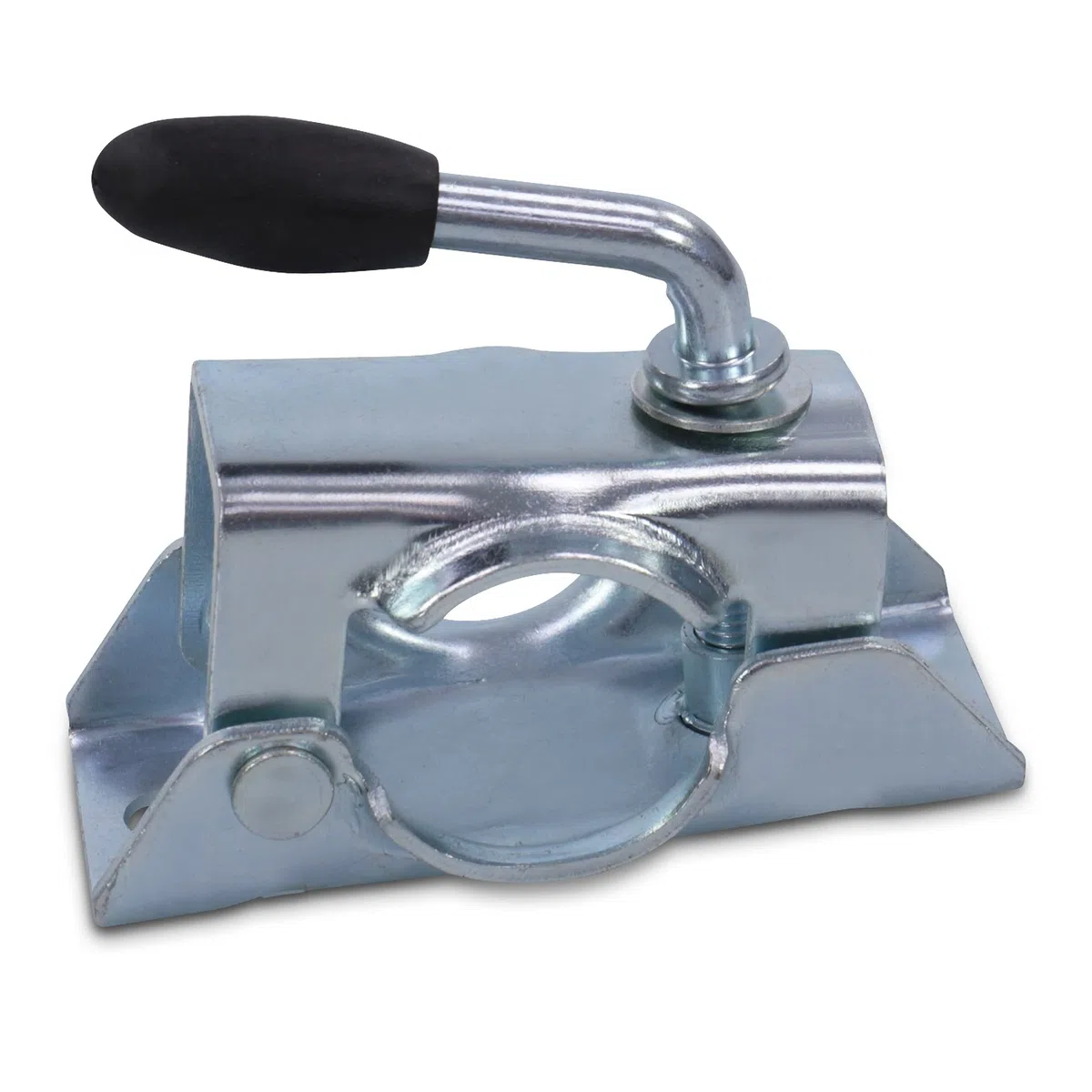 Staffa di Fissaggio ENVA 48 MM Ruota di Supporto per RIMORCHIO Camper incl. Materiale di Fissaggio