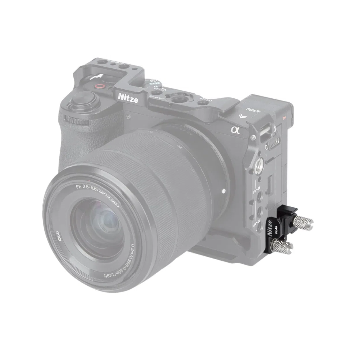 Nitze Morsetto per Cavo HDMI per Gabbia della Fotocamera T-S12A Sony A6700 e Gabbia della Fotocamera T-S14A Sony ZV-E10 II - PE40