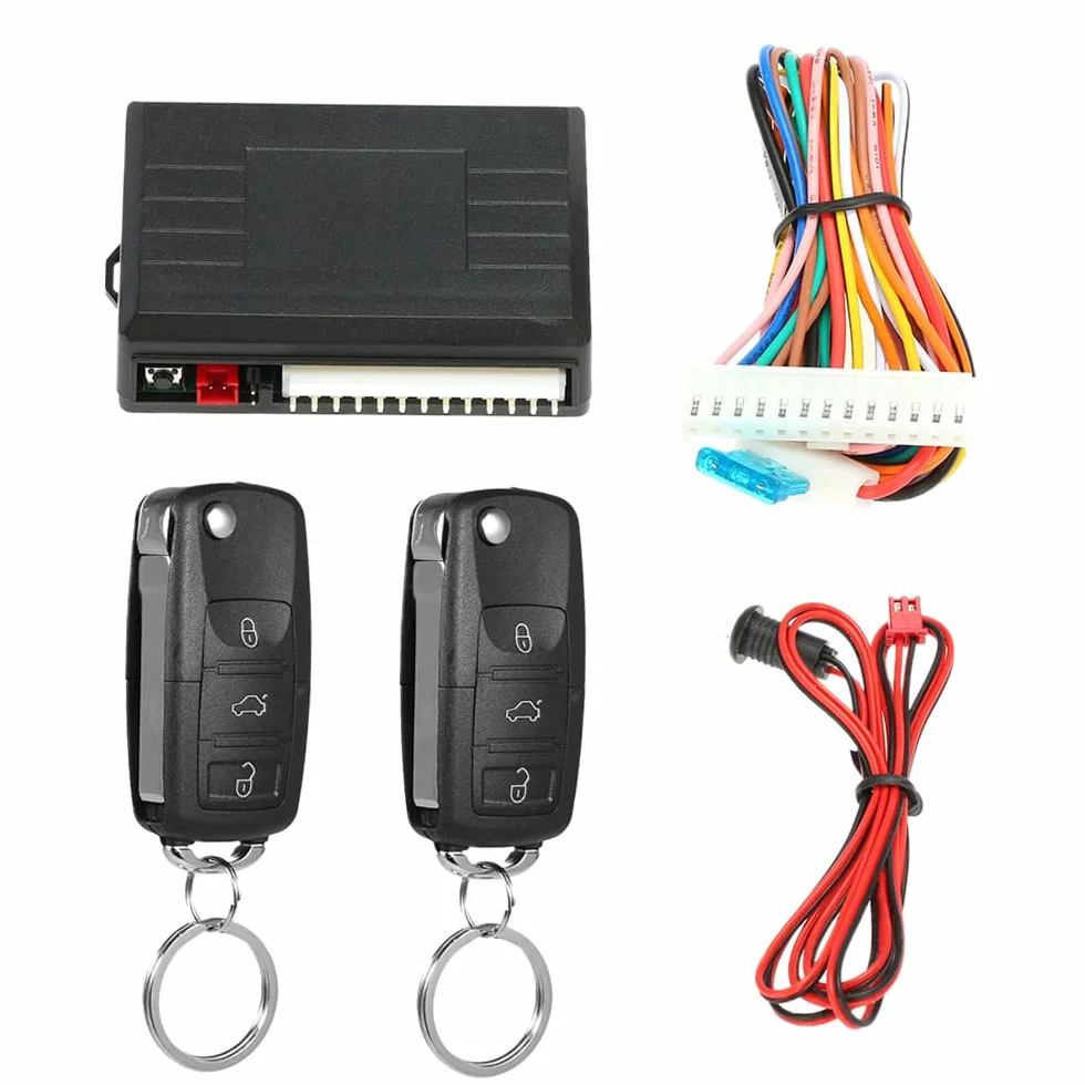 Shkalacar Sistema di chiusura centralizzata per blocco porta auto universale,Sistema di chiusura centralizzata con telecomando