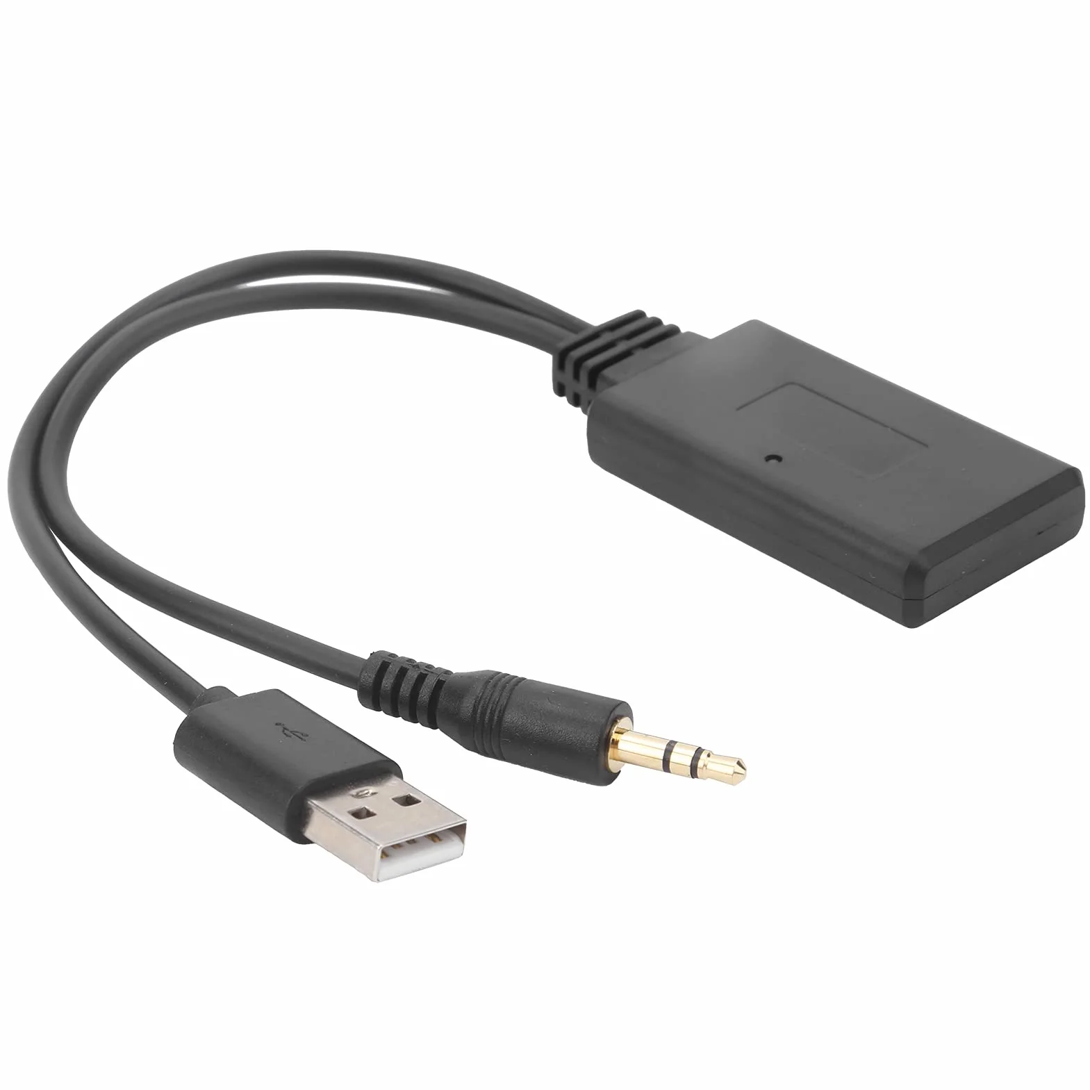 Aramox Ricevitore Bluetooth per Auto, Porta USB AUX + 5V / 12V 3,5 Mm Ricevitore Bluetooth 5.0 Senza Fili Connettore Adattatore Audio per Lettore Musicale