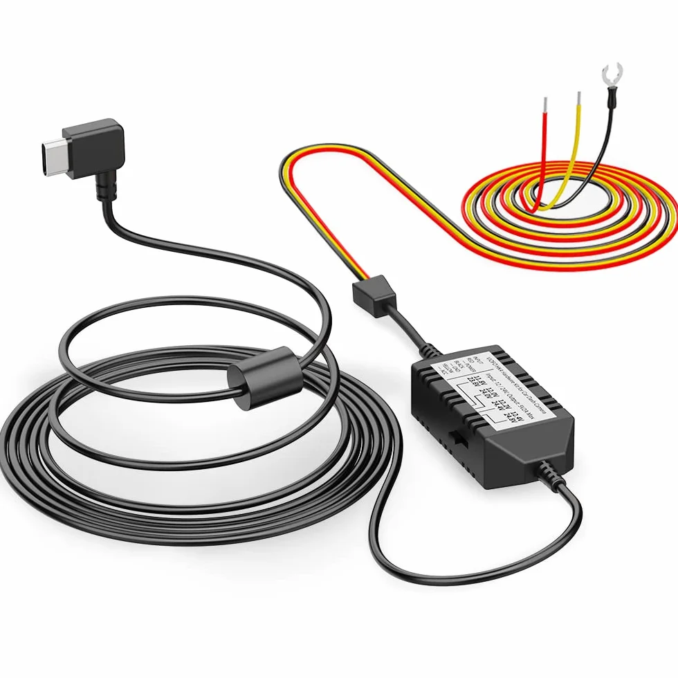 VIOFO HK4 Acc HardWire Kit per A329/T130/A119 Mini 2/WM1/A229/A139 Serie, attiva modalità parcheggio e protezione bassa tensione, fusibile richiesto