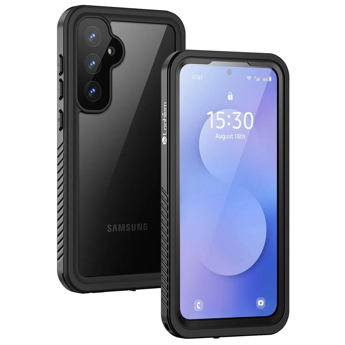 Lanhiem Cover Per Samsung S25 FE 5G Impermeabile,IP68 Waterproof e 360 Gradi Protezione,Compatibile con MagSafe,Custodia Subacquea Antiurto Rugged per S25 FE,Nero