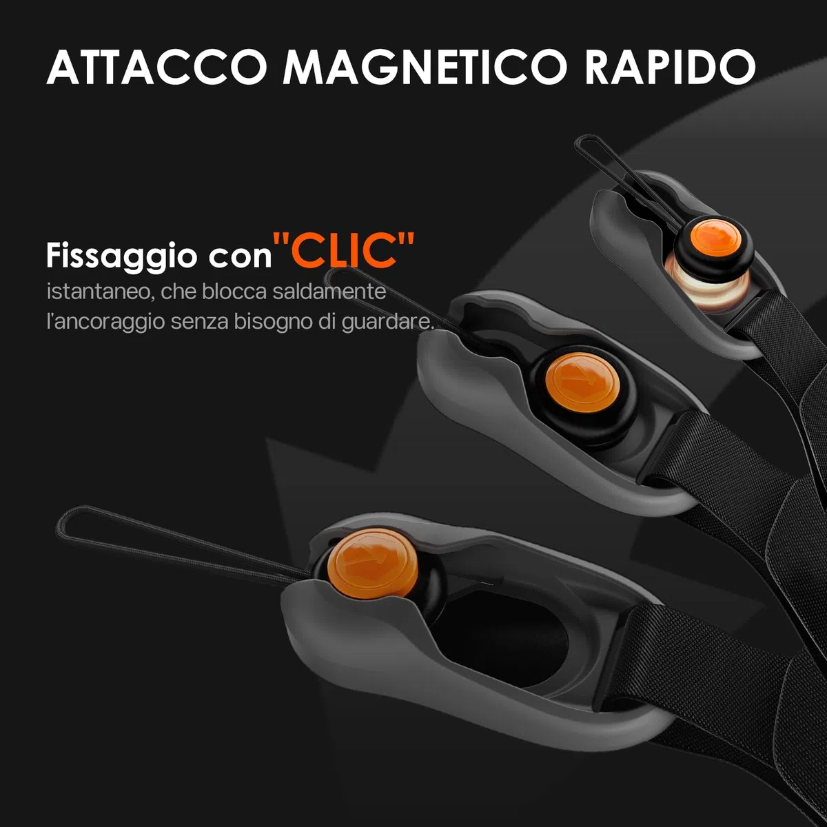 TARION Tracolla per Fotocamera a Sgancio Rapido – Tracolla Magnetica per DSLR – Regolazione Rapida della Lunghezza 83-141cm – 50kg Ancoraggi di Sicurezza in Corda Dyneema ad Alta Portata – Magislide