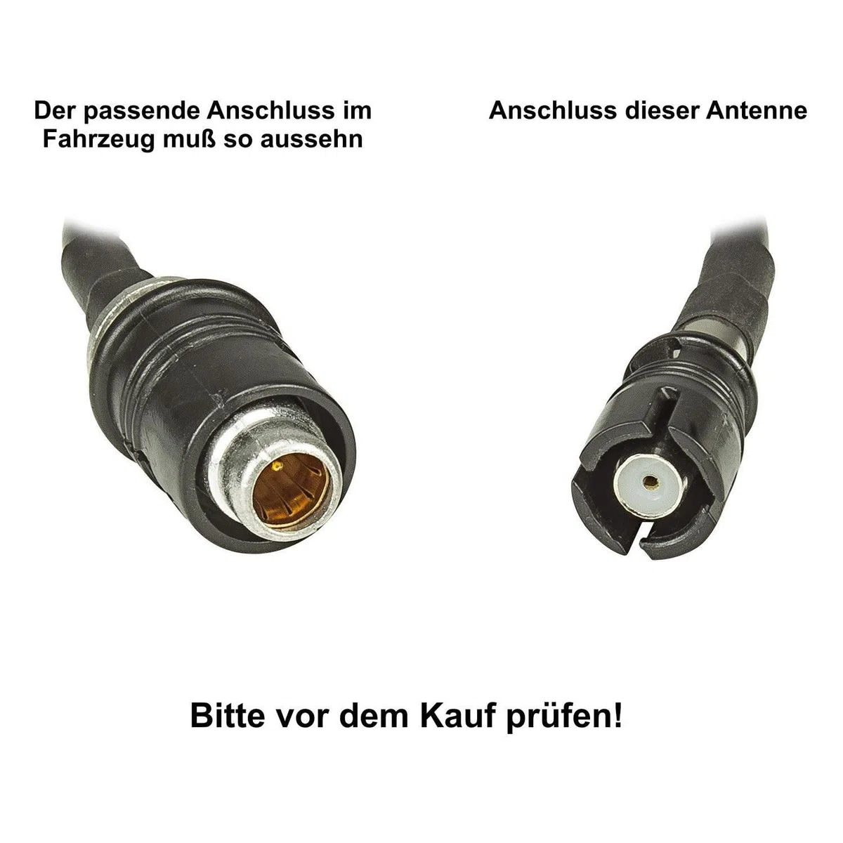 tomzz Audio 1000-005 Auto Antenna Tetto 16V Amplificatore RAKU 2 II compatibile con Audi Opel Seat Skoda VW Anti Noise Rod 17,5cm 60 gradi
