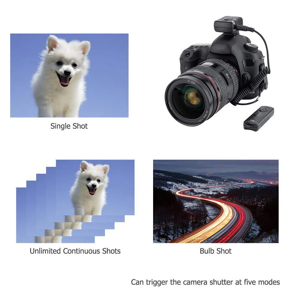 JJC Telecomando wireless per controllo dell'otturatore da remoto MC-30 per fotocamere Nikon Z9 D850 D810 D800 D700 D500 D5 D4 D3 D2X D2Hs D2H D1H D1 F90 F90x F100 D300s D300 D200