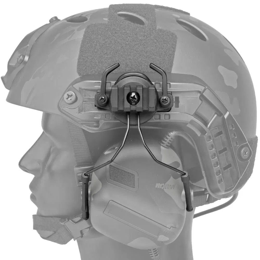 Staffa di Supporto per Cuffie da Softair per Casco tattico Adattatore per Cuffie Comtac