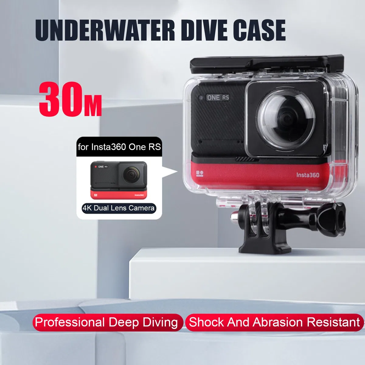Dive Case per One RS, Custodia Impermeabile Custodia Protettiva, Impermeabile Fino a 30 M di profondità, per Immersioni, Surf, Snorkeling