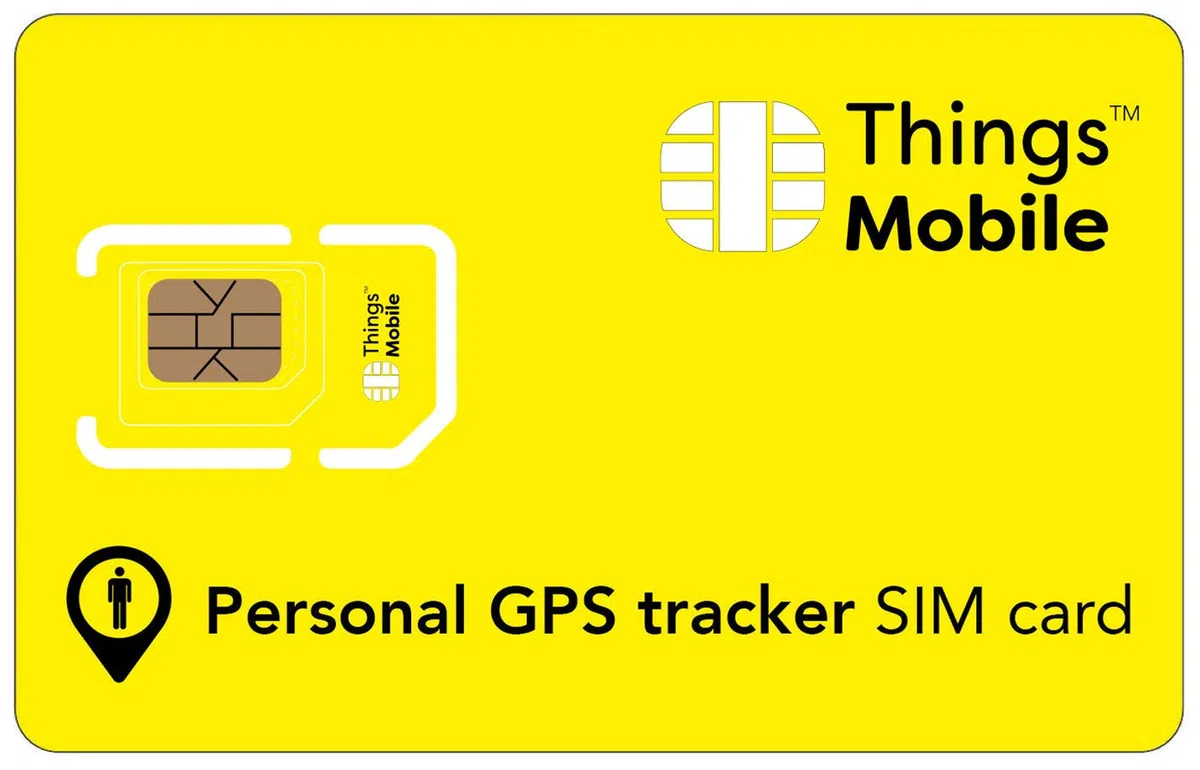SIM Card per PERSONAL GPS TRACKER - Things Mobile - copertura globale, rete multi-operatore GSM/2G/3G/4G, senza costi fissi, senza scadenza, tariffe competitive. 25€ di credito incluso + 5€ gratis