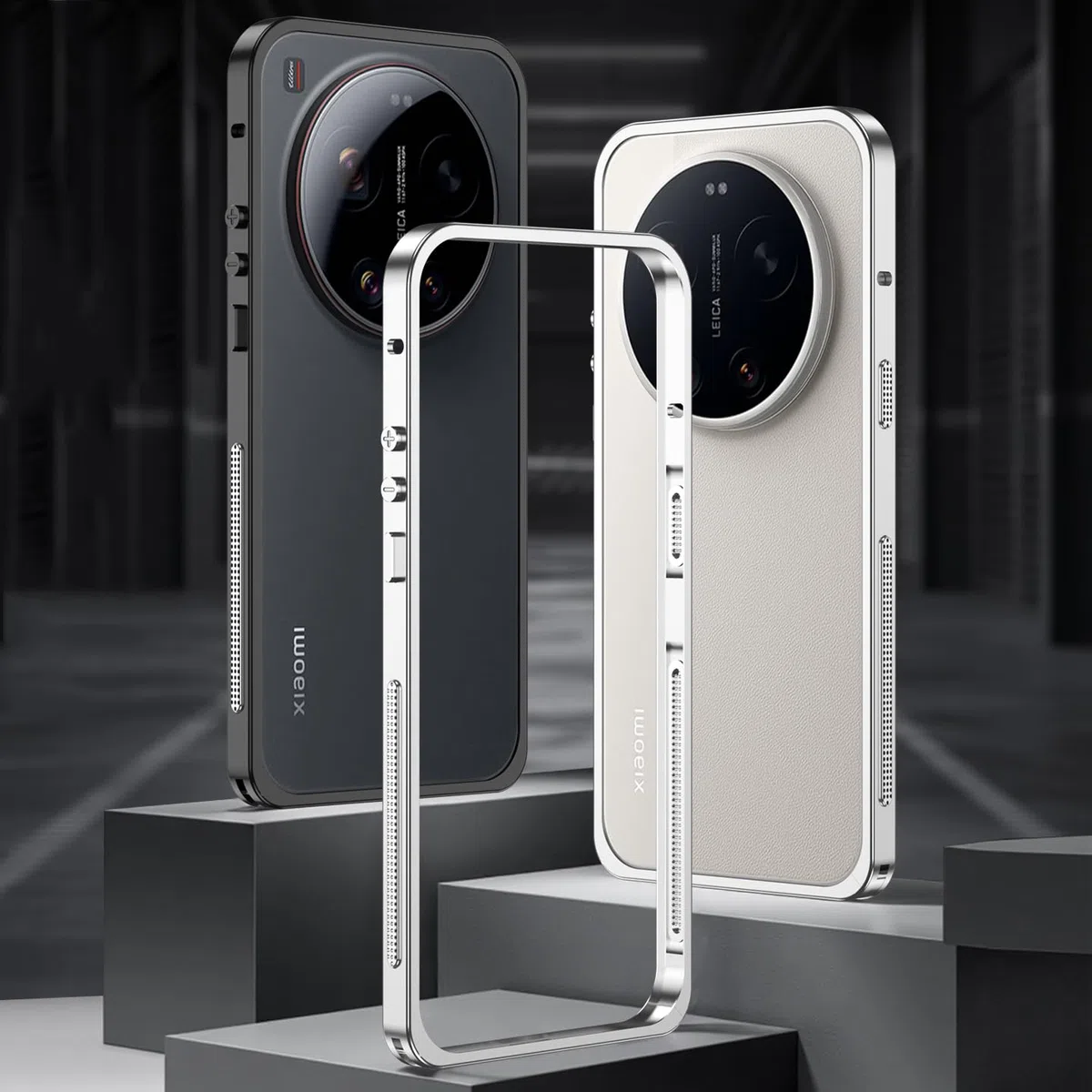 Custodia protettiva per Xiaomi Mi 17 Ultra, telaio in lega di alluminio aeronautico, antiurto, design senza cover posteriore, dissipazione del calore, compatibile con la versione Leica (verde)