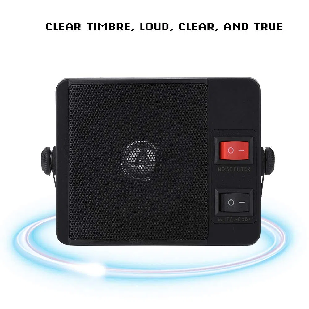VBESTLIFE Altoparlante Esterno, Radio bidirezionale Mini Walkie Talkie Altoparlante Esterno per autoradio
