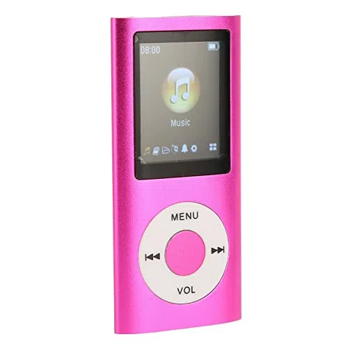 Lettori Mp3 Con Bluetooth Rosa Lettore Mp3 In Lega Di Alluminio 1.8In Supporto Lettore Scheda Di Memoria Lettore Mp3 Lcd Ultra Sottile Con Bluetooth Per Gli Studenti Che Corrono A