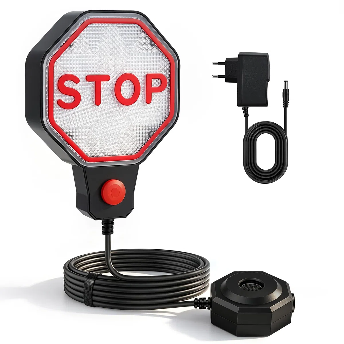 Garage ad ultrasuoni con segnale di arresto LED, sensore di parcheggio a LED con segnale acustico, sensore di parcheggio automatico per parcheggio preciso, montaggio a parete, funzionamento a batteria