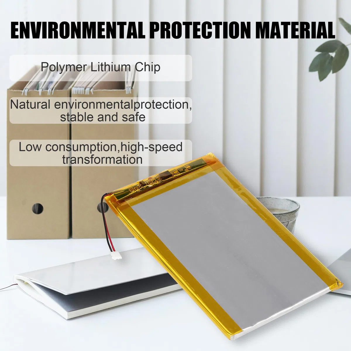 1500mAh 3.7V PR-285083 Batteria Compatibile con Kobo Aura/Glo HD/H2O/per Pocketbook 631 Touch HD/per Barnes & Noble Nook Glowlight Plus 2015/per Noble BNRV510/per Tolino Shine 2 HD/3