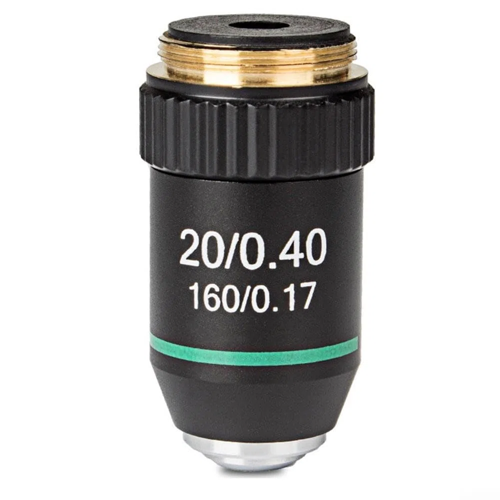 Obiettivo acromatico 195 per microscopi biologici, caratteristiche immersione in olio e design elastico per una visione sicura da 4X a 100X ingrandimento (20X)
