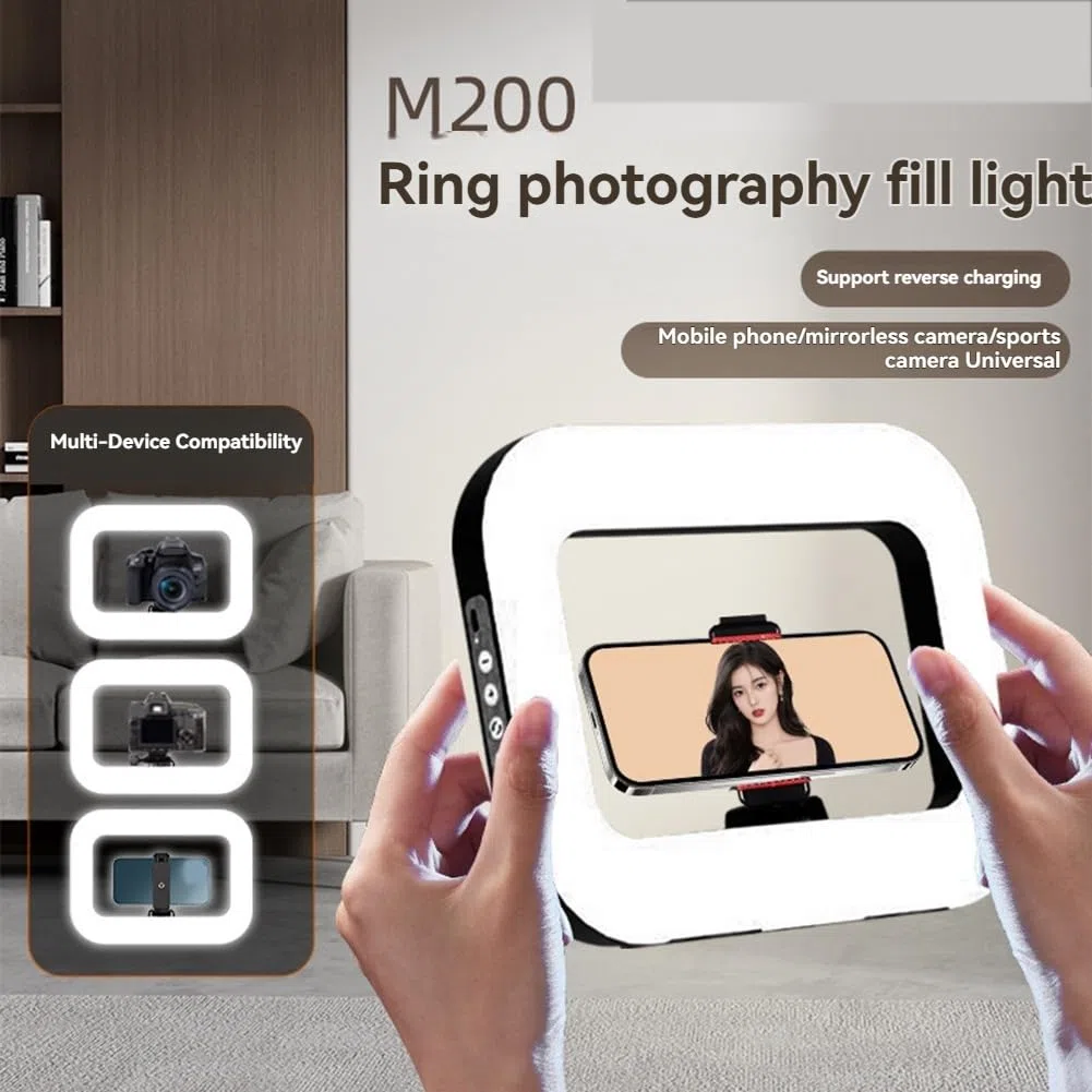 A LED Portatile Ricaricabile A Mano per la Luce di Riempimento, Ideale per la Trasmissione Live su Cellulare e la Fotografia da Tavolo.