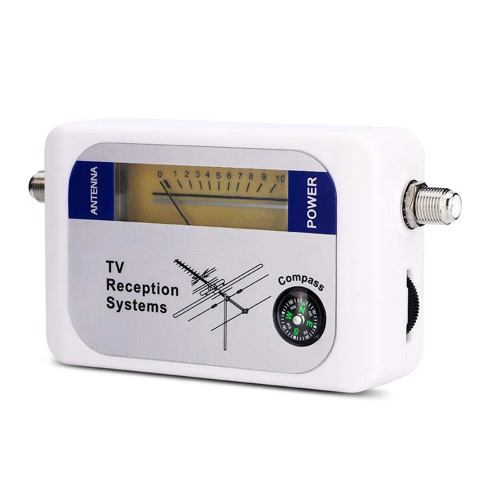 Finder del Segnale TV Antenna Finder del Segnale DVB-T Signal Strength Finder HD TV Aerial Finder con Funzione di retroilluminazione per Antenna satellitare a Lungo Raggio