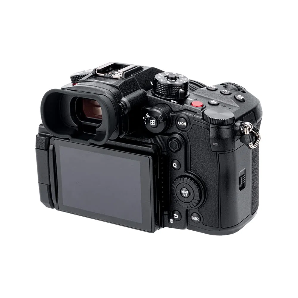 KIWIFOTOS Oculare esteso per fotocamera Panasonic LUMIX DC-GH6 GH5S GH5, protezione mirino sostituisce Panasonic 4YE1A561Z gomma Eye Cup