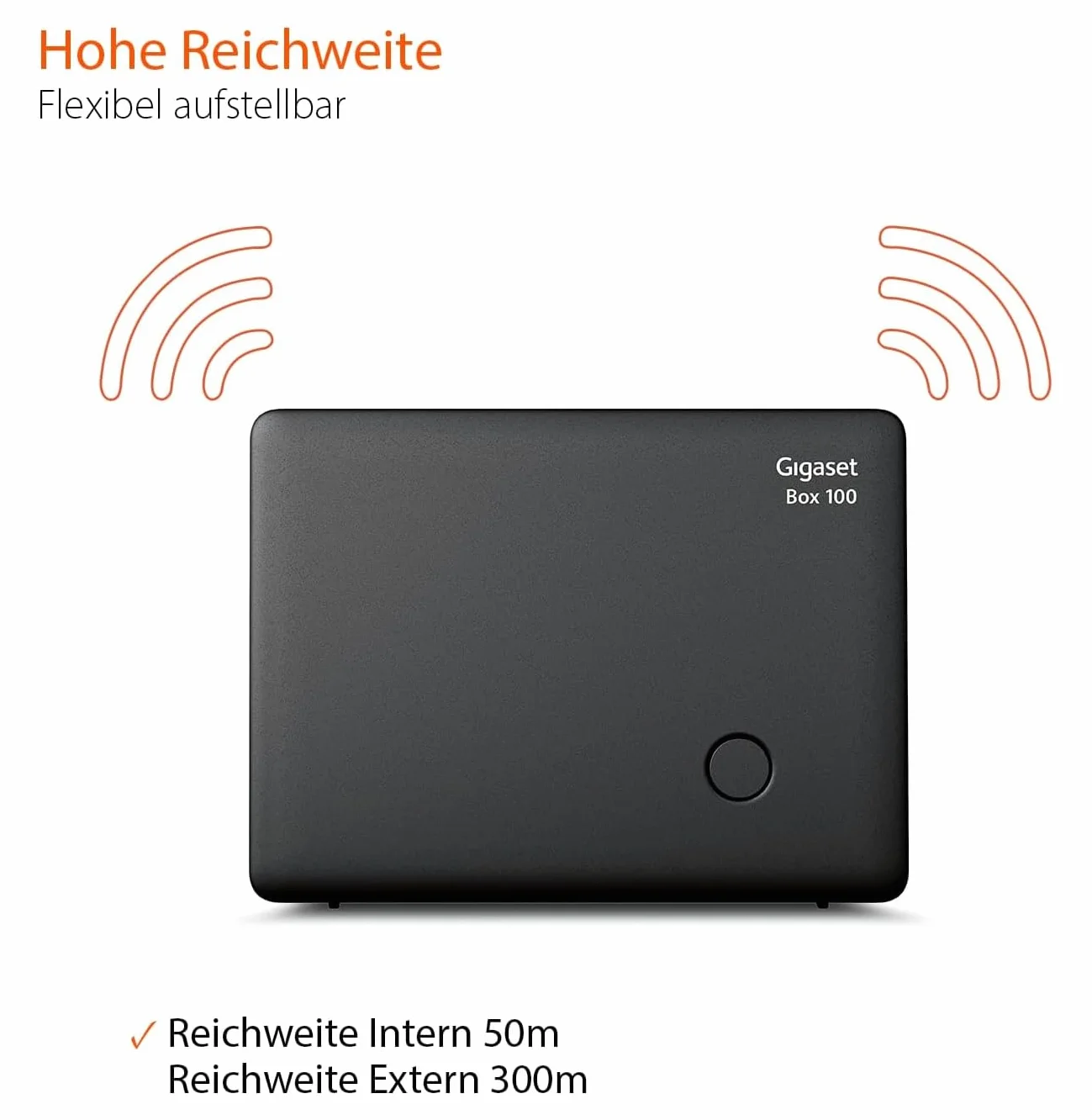 Gigaset Box 100 Telefonbasis (analog) DECT schwarz