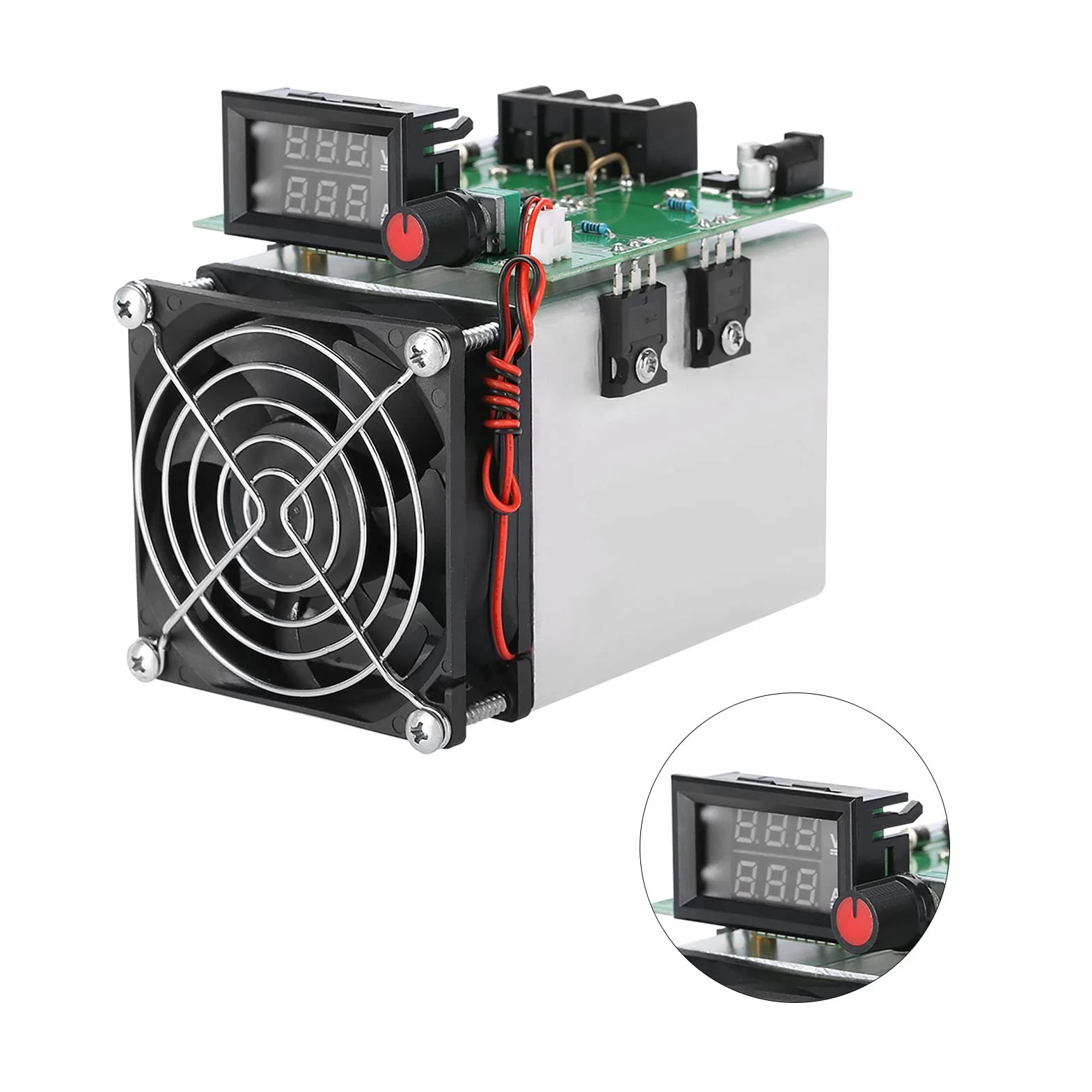 Modulo di Carico Elettronico DC 12V 0-20A 250W - Tester Capacità Batteria con Monitor di Scarica a Corrente Costante per Test e Burn-in Schede