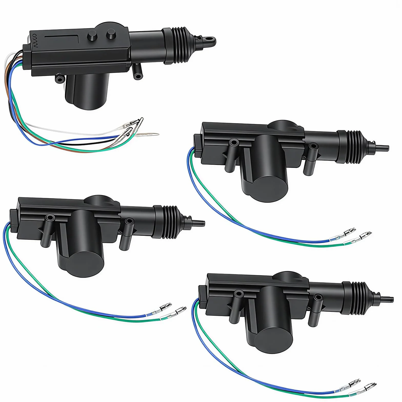 Chiusura Centralizzata Auto da 12V, Kit Chiusura Centralizzata Auto a 4 Porte con 2 Telecomandi, Sistema di Accesso Senza Chiave, Attuatori per Porte Inclusi, Supporto per Apertura Bagagliaio
