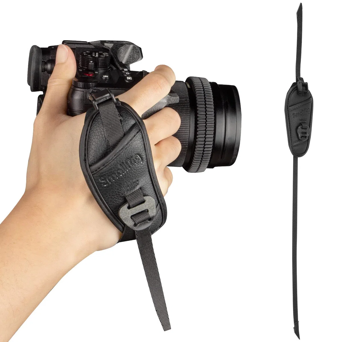 SMALLRIG Cinturino da Polso per Gabbia per Fotocamera, con Design Rapido Regolabile e Staccabile Impugnatura Sicura per Gabbia per Fotocamera Impugnatura per Fotocamera - 3848