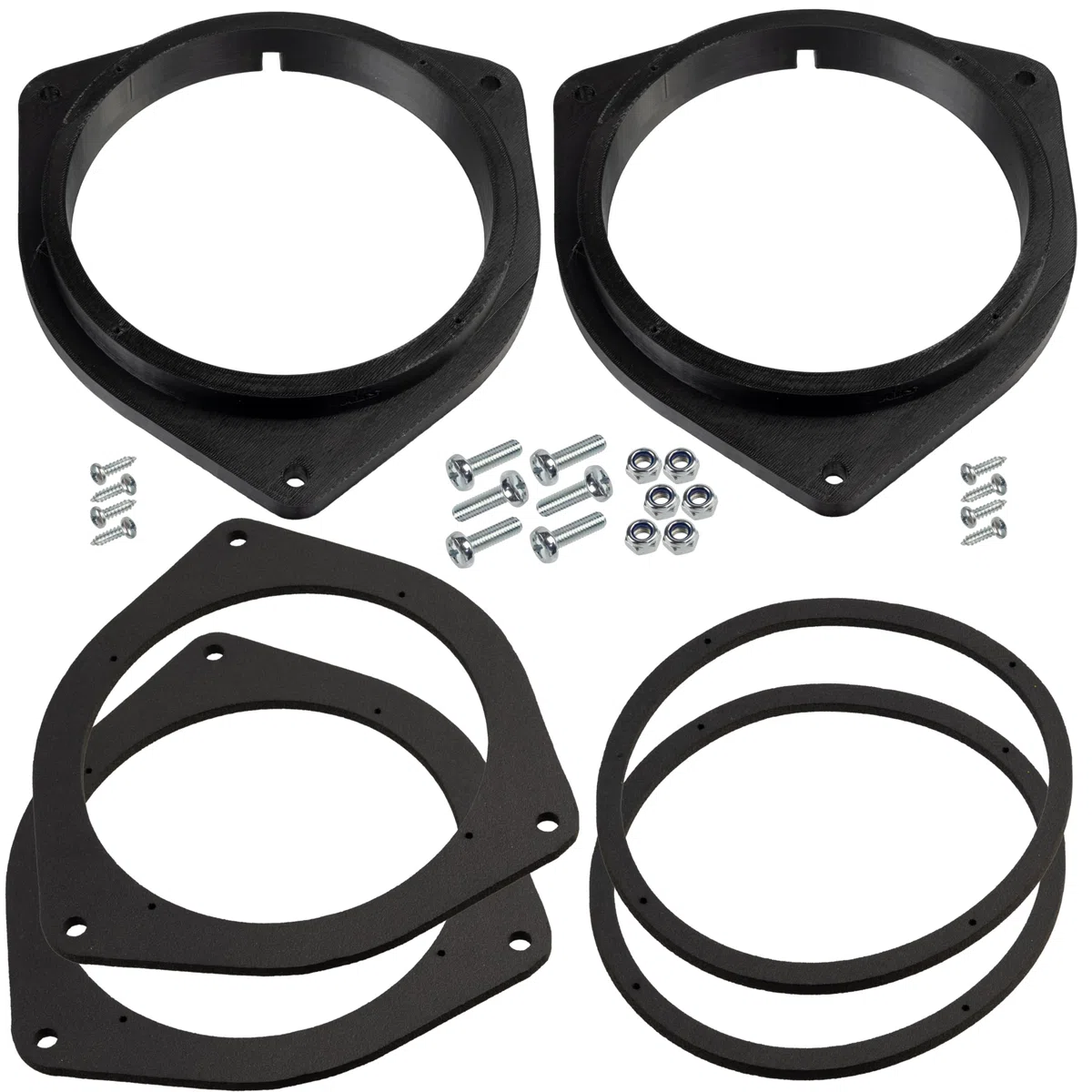 Aerzetix Set di 2 adattatori per altoparlanti Ø165 mm compatibile con Toyota Auris I(E150) / Avensis II(T25) / III(T27) / Corolla IX(E120) / Verso II(R1) / RAV4 II(XA2) / V(XA5) / Aygo X(AB7)