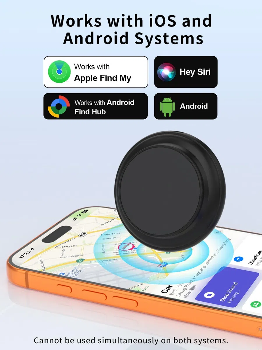GPS Tracker per Auto, Magnetico Localizzatori GPS Compatibile con iOS e Android, Tracciamento Globale in Tempo Reale, Impermeabile IP67, Batteria Sostituibile,per Auto/Moto/Chiavi/Animale Domestico