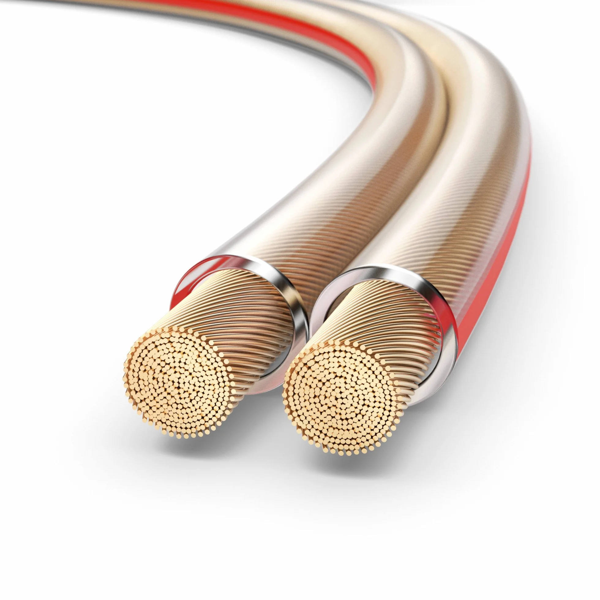 PureLink Cavo per altoparlante, OFC 2 x 4,00 mm², 0,20 mm, 10 m, cavo in rame puro per HiFi, cassette subwoofer, cavo audio con marcatura di polarità, trasparente